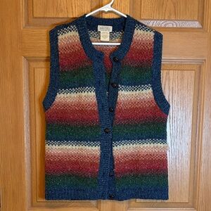 Multicolor Knit Vest